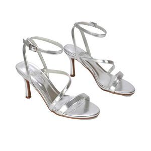 XY London Womens/Ladies Sherry Metallic Strappy Stiletto Heel Sandals / Metallic